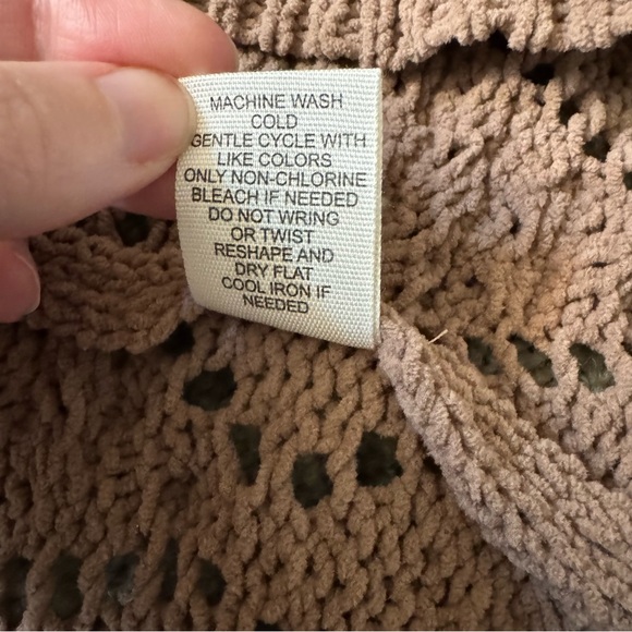 Moon & Madison Long Brown Knit Open Cardigan Size XS - Picture 4 of 7